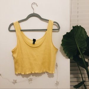 Wild Fable Yellow Crop Top NWOT